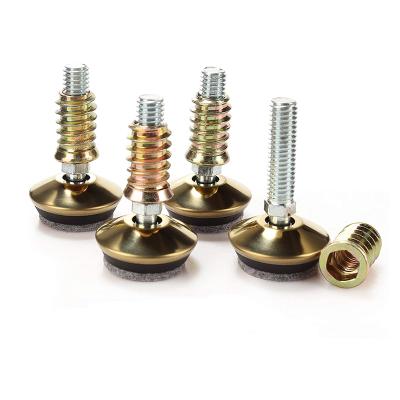 China 4Pcs Modern Swivel Furniture Levelers - Adjustable Leveling Legs Slide For Tables Chairs Cabinets - Fully Threaded M10 for sale