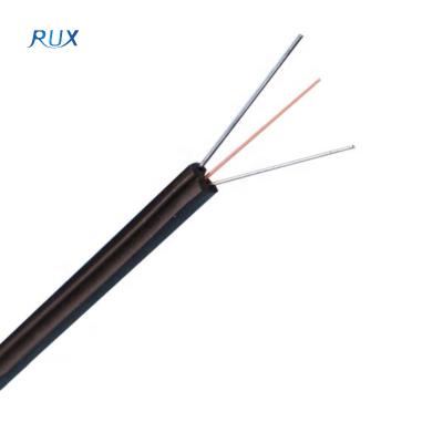 China FTTH System RUX PVC 4 Core FTTH G657A Drop Fiber Optic Cable for sale