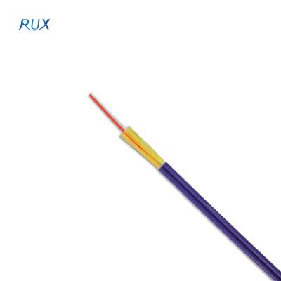 China FTTH FTTB FTTX Multi Network GJFJBH 2 Core Duplex Tight Buffer Fiber Single Mode Fiber Optic Cable Meter Price for sale