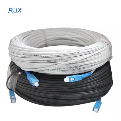 China FTTH 1 core 4.2mm drop cable braid patch cord transmission cable transmission equipment indoor optical hardware for sale