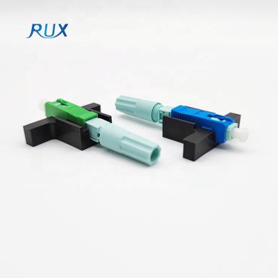 China FTTH Drop Cable SC/APC SC/UPC Fast Connector Fiber Optic Field Assembly Connector Fast Connector For Ftth Drop Cable for sale