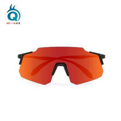 China OEM Photochromic Custom Logo Frameless Lightweight Bike Glasses Sport Sunglasses for sale