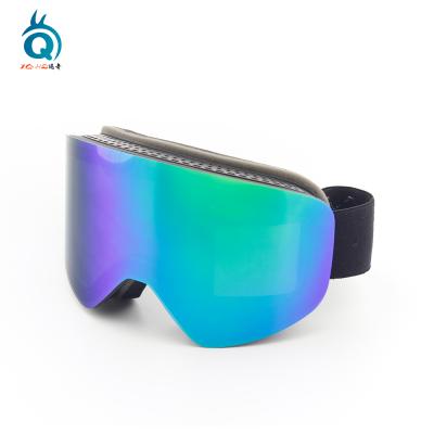 China 2021 New Style Mens Anti Fog Double Lens Ski Goggles Snow Goggles With Magnetic Lens for sale