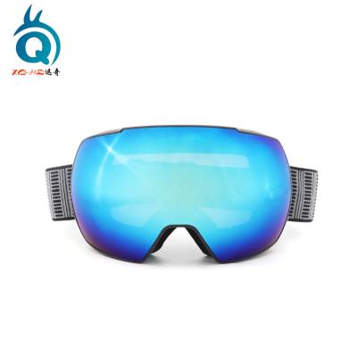 China Prevent Snow Blindness Anti Fog Colorful UV400 Best Frame Soft Comfortable Flexible Sponge TPU OTG Ski Goggles for sale