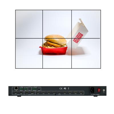 China Create 3x3 Multi Video Wall Corkiit 4K Video Wall Controller Resolution 4K60hz 4:4:4 With Loop 2x2 Video Wall Controller for sale