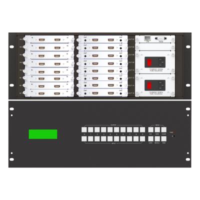 China Seamless modular matrix hdmi support 16x16 4@60hzHDMI seamless power-down memory function modular matrix for sale