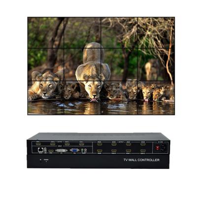 China Support video wall modes 3x4 4x3 3x3 2x6 etc. Nightbar video wall controller and with IR control 1080P/60hz for sale