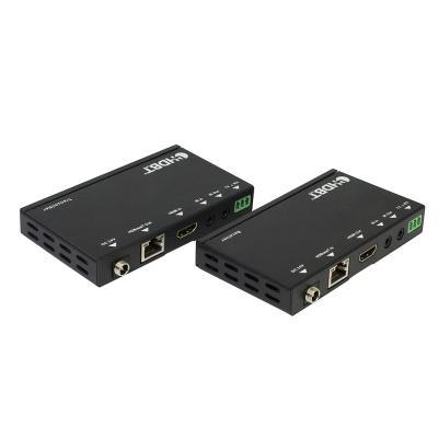 China HDbaset HDMI extra over 70m single CAT6) with IR support POC, RS232 4k@60hz 4:2:0 10.2Gbps HE70P for sale