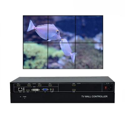 China Nightbar Corkiit 2x3 TV Video Wall Controller Support IR Remote Controller with 2x3 3x2 2x2 etc Function 180 degree rotation for sale