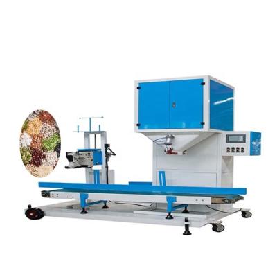 China Building Material Stores Packing Machine for 10kg 25kg 50kg Seeds Grain Corn Wheat Flour Packing and Weighing Machine Semi-automatic for sale