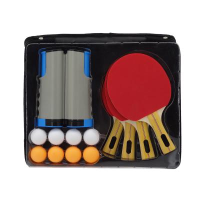 China High Quality Professional Fast Speed ​​Table Tennis Racket Set Ping Pong Bat 7 Layer Wooden Blade Elastic Rubber Soft Sponge for sale