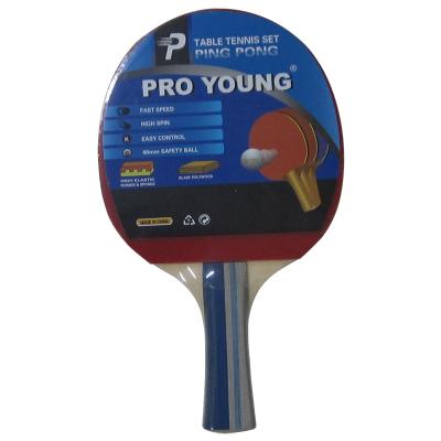 China Wooden Defensive +1Rubber+2sponge Table Tennis Racket, Ping Pong Bat, Table Tennis Paddle For Adult for sale