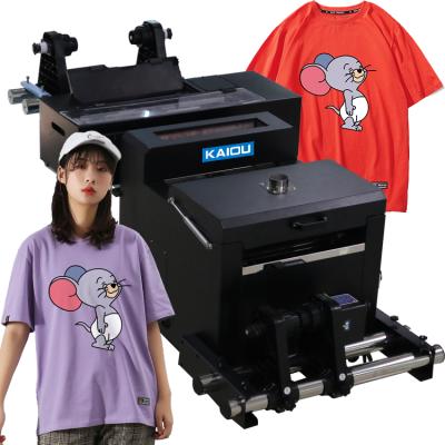 China Apparel T-shirt Kaiou A3 30cm dtf printer for CMYK+W 5 colors specially for cotton fabric en venta