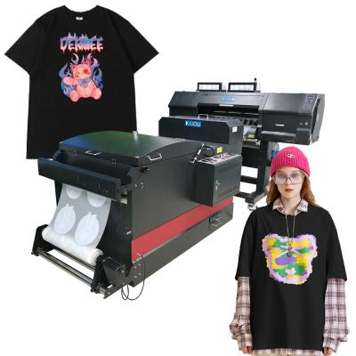 Китай Garment shops t-shirt dual inkjet printing ink 60cm 2 4 printhead dtf printer with epson printhead продается