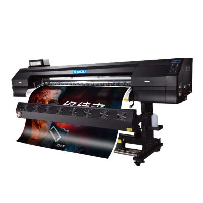 China Hotels eco printer 6ft solvent digital inkjet printing machine for vinyl flex banner large format 1.8m for sale