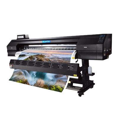 China Advertising Large Format Indoor Outdoor Printer 1.8m 1440 Dpi Vinyl Stickers Tarpanlin Dual Head Eco Solvent Printer 2pcs DX5/DX7/4720 Sublimation Printers for sale