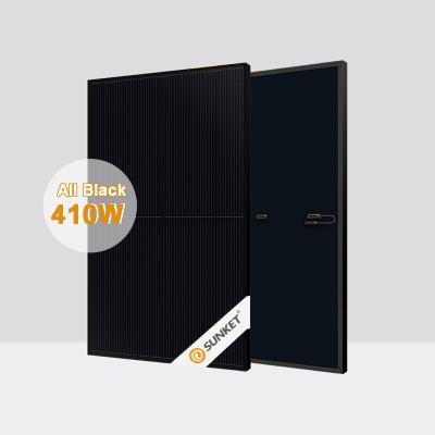 China All black high quality light 400W 405W 415W 500W 550W 182mmx182mm solar panel solar cell module sunket light energy 410w for sale