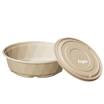 China Biodegradable Eco - Friendly Custom Restaurant Disposable Take Away Disposable White Sugar Cane Bagasse Salad Bowl for sale