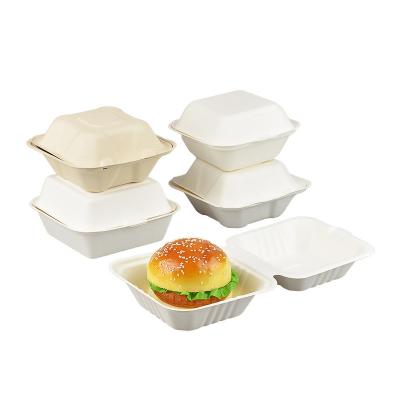 China 2023 Eco Friendly Biodegradable Biodegradable Disposable Products Sugar Cane Bagasse Disposable Bento Lunch Box for sale