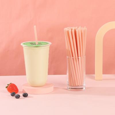 China Eco Friendly PLA Sugarcane Fiber Bagasse Factory Based Disposable Drinking Straws for sale