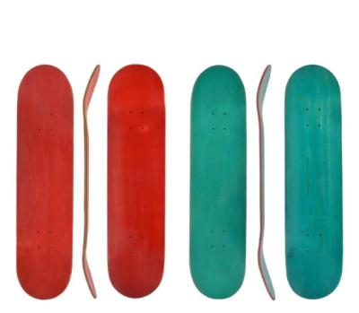 China Wholesale Custom White Pro Adult 7 Ply 100% Canadian Maple Skateboard Decks for sale