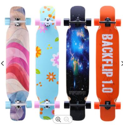 China Professional Kid Good Quality 4 Wheel Surface Custom Surf Longboard Adult Dancing Skateboard for sale