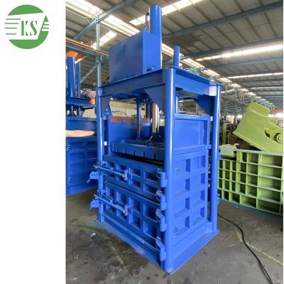 China Recycling Industry Keshang Hydraulic Vertical Packaging Machine Baler Waste Plastic Bail Carton Packaging Machine for sale