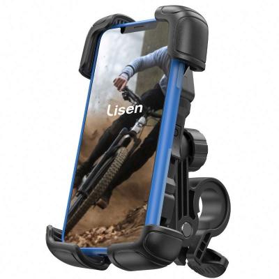 China Lisen Adjustable Waterproof 360 Degree Rotation Motorcycle Mount Bike Cell Phone Holder for sale