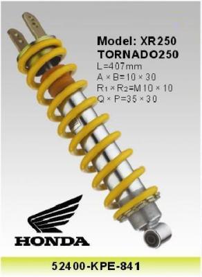 China Honda Xr250 Tornado 250 Motor Rear Shocks , 407MM Motorcycle , Atv , Utv , Cub , Scooter Shocks for sale