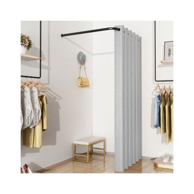 China New Style Portable Clothing Store Dressing Clothes Rack Lockers Fit Changing Room for sale