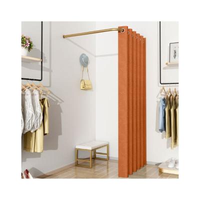 China Clothing Store Made In China L Shaped Gold Changing Locker Furniture Shelves Fitting Room for sale