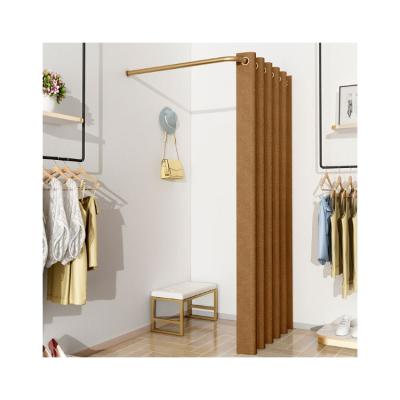 China Clothing Store First Class Grade Hot House Locker Custom L Shaped Dressing Gold Buries Fitting Room for sale