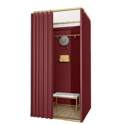 China Modern Clothing Store Design Changing Rooms Movable Platform For Fitting Room for sale