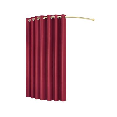 China Clothing Store Fashionable Style Removable Fit Wall Mounted Small Cloakroom With Curtain for sale