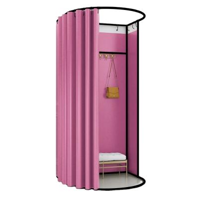 China Clothing Store Best Selling Portable Mobile Fitting Rooms Boutique Metal Changing Room for sale