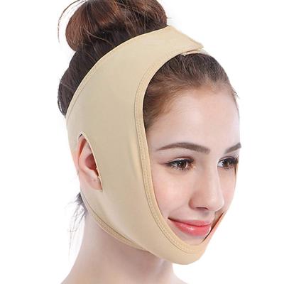 China Breathable And Elastic Face Lift Massager Belt V Face Cheek Mask Thin Strap V Line Face Slimming Double Band Chin Reducer Face Shaper Belt for sale