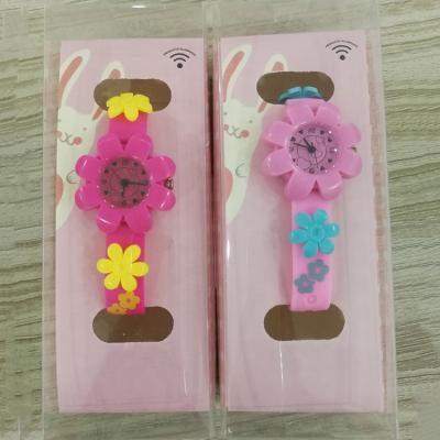 China Cute Water Resistant Flower Design Watch Case Watch For Girl Quartz Wrist Kids Wrist Watch for sale