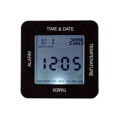 China Hot Selling Calendars Date Temperature Calendar Desktop Clock Led Digital Alarm Clock for sale