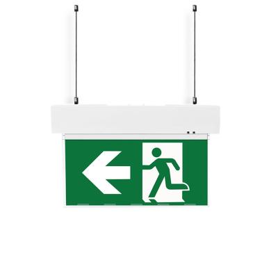 China Emergency Exit Wholesale Price Acrylic Exit Sign Factory Illuminated Hanging Sign for sale