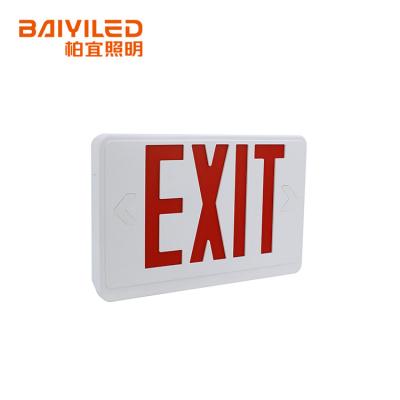 China Emergency emergency exit signs for emergency duration about 1.5 hours announcement 90 minutes battery backup time for sale