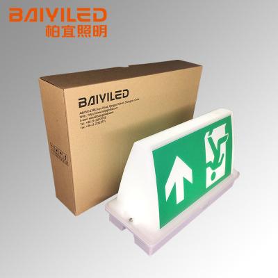 China Automatic Emergency Exit Restaurant Maket CE CB Explosive Proof Emergencia Exit Lighting Emergency Exit Sign Plate for sale