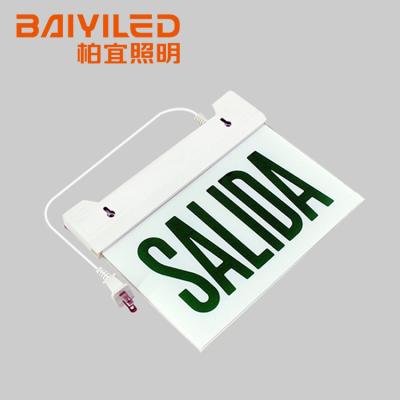 China Emergency Ceiling Wall Side Hang Mounting Led Exit Sign for sale