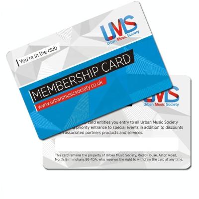 China CT-086 Wholesale Customized Plastic Loyalty Card Printing 85.5*54*0.76mm for sale