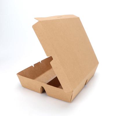 China 2021 hot sale cardboard recyclable take out fast food cardboard paper box in food grade box for packaging for sale