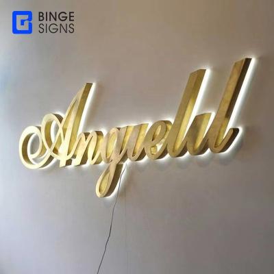 China Luxury Customized Backlit Metal Sign 3D Channel Letter Display Letter Sign Luxury Acrylic Led Light Box for sale