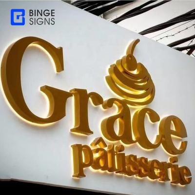 China Luxury Custom Metal Electronic Signs Led Sign 3D Acrylic Letters Logo Sign Light Box for sale