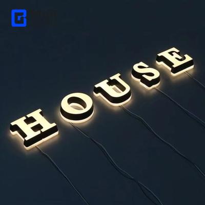 China Luxury Custom Stainless Acrylic Electronic Sign Led Letter 3D Aluminum Acrylic Face Lighted Sign Neon Sign Light Box for sale