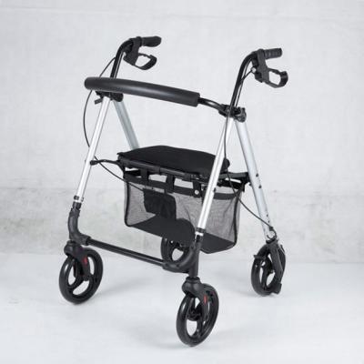 China Aluminum aluminum wheelchair with underchair shopping bag for sale