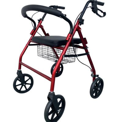 China medical service four wheels walker older person rollator shopping cart 50 - 70L for sale