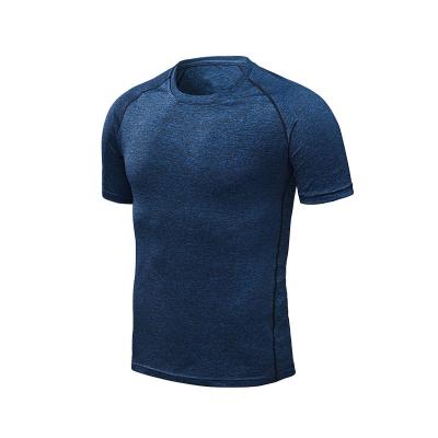 China Anti-Wrinkle Customize LOGO Print Mens Quick Dry T-shirts Gym Shirts Fitness Running Breathable Sportswear à venda